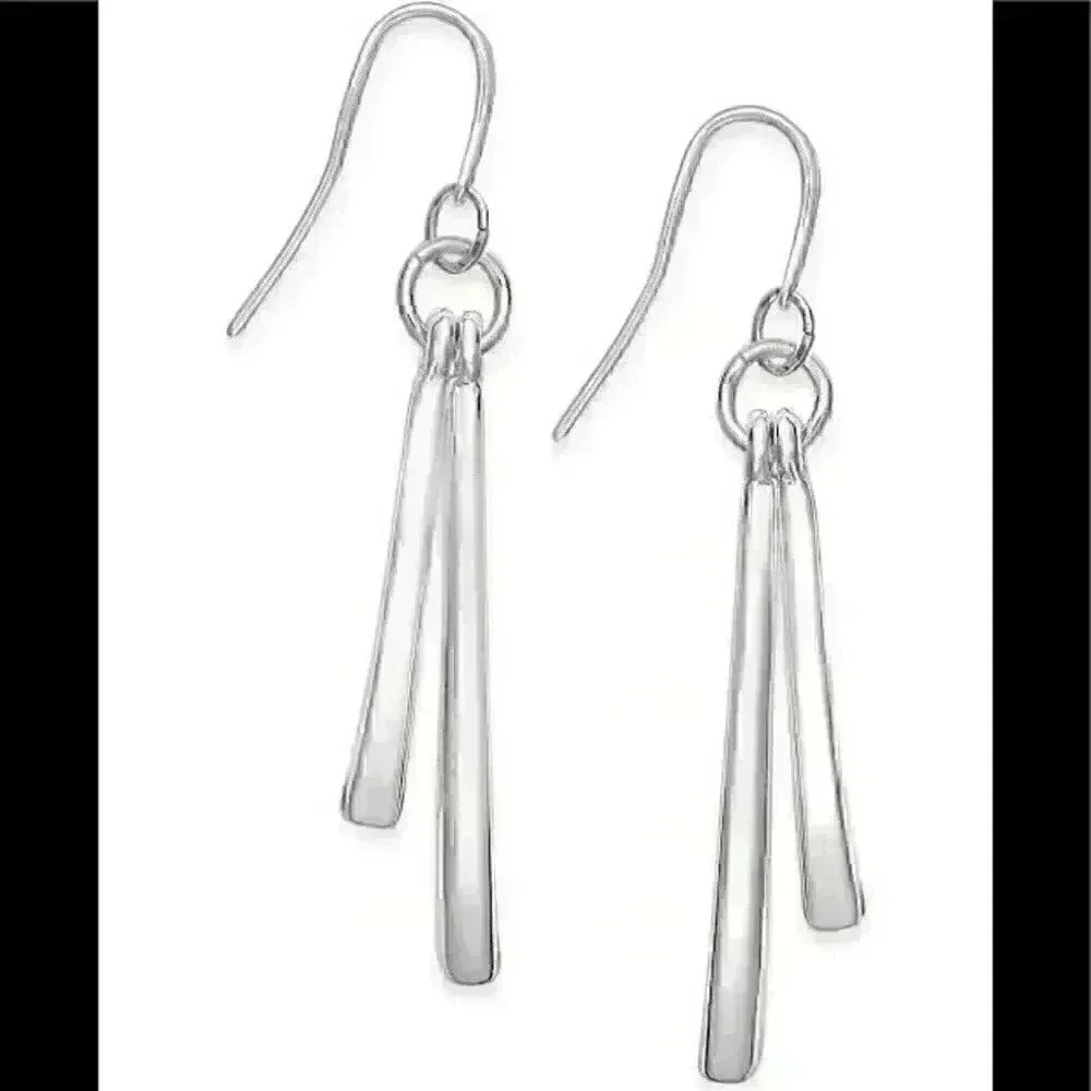 Charter Club new Double Bar Drop Earrings